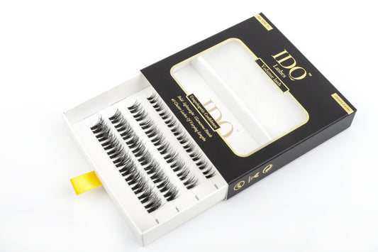 IDO eyelash packaging on a white background