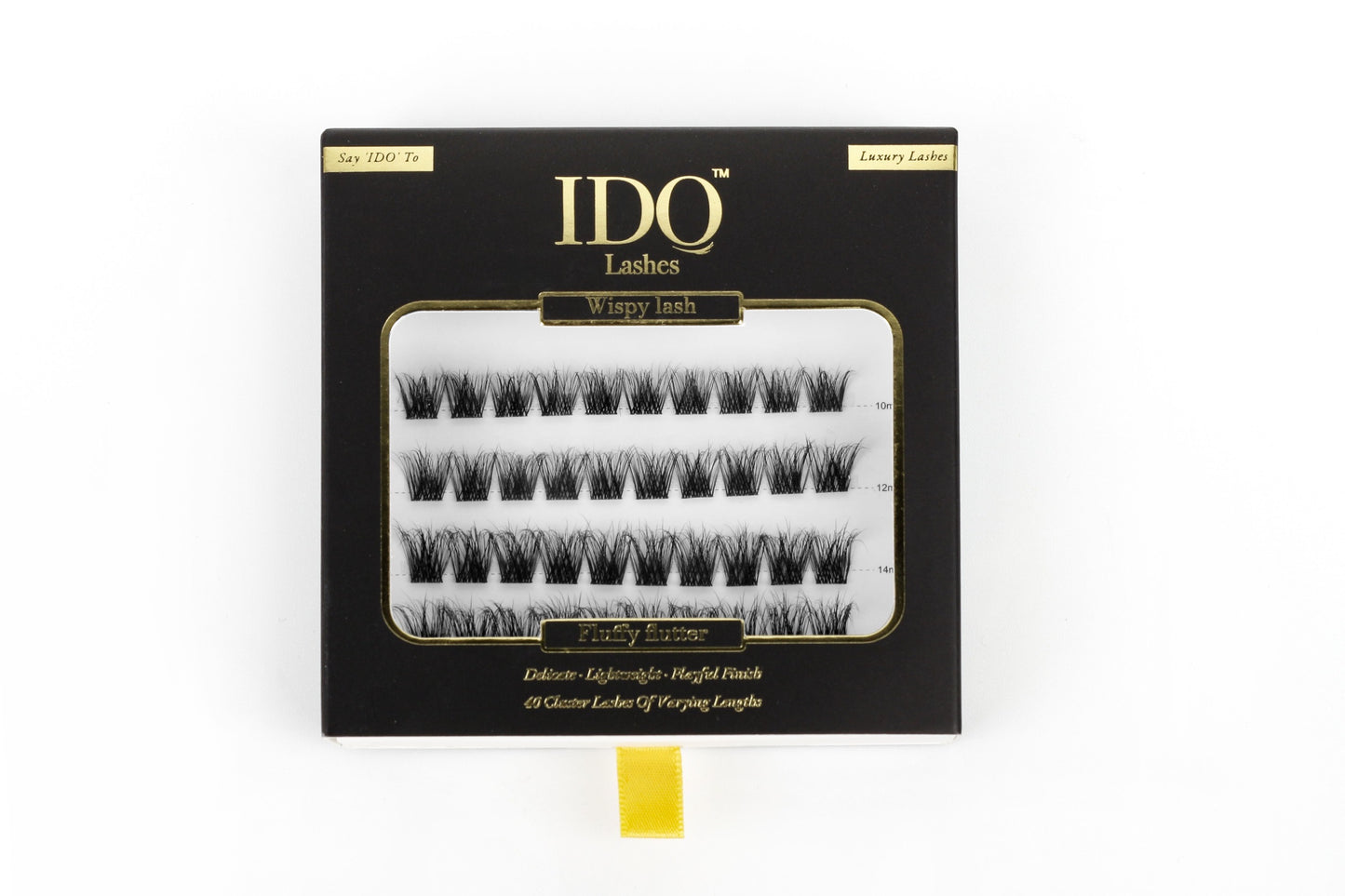 Box of IDO eyelashes with a white background