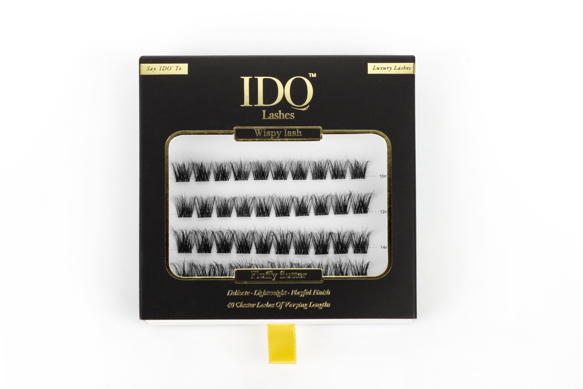 Box of IDO eyelashes with a white background