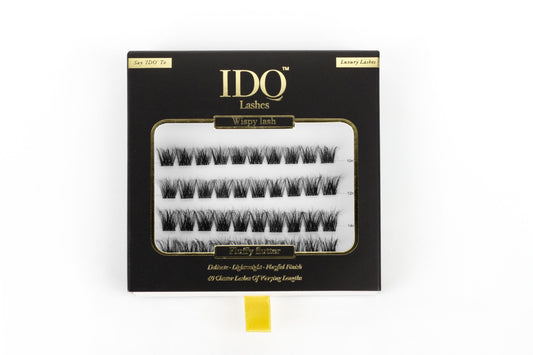 Box of IDO eyelashes with a white background