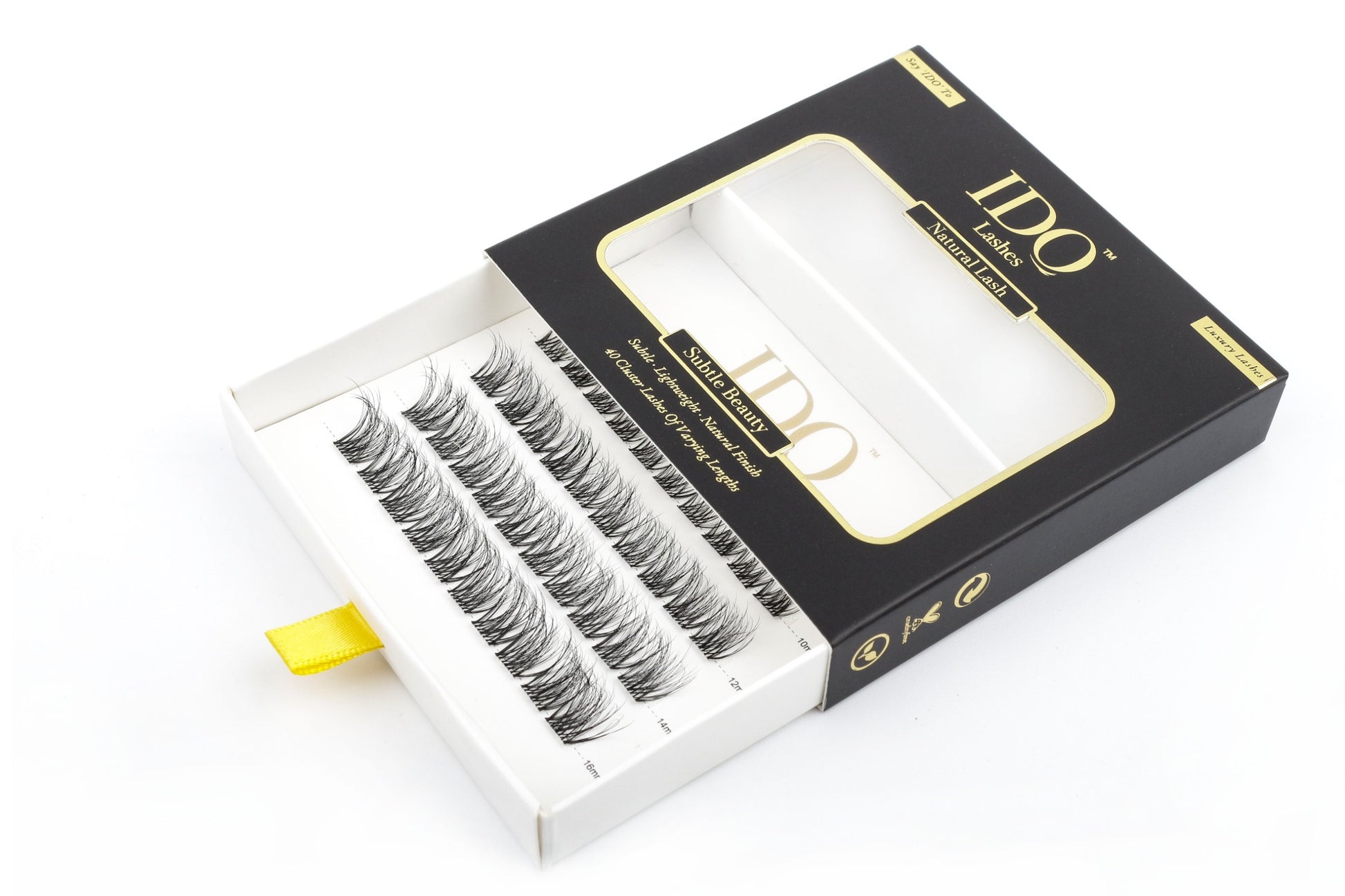 IDO eyelash packaging on a white background