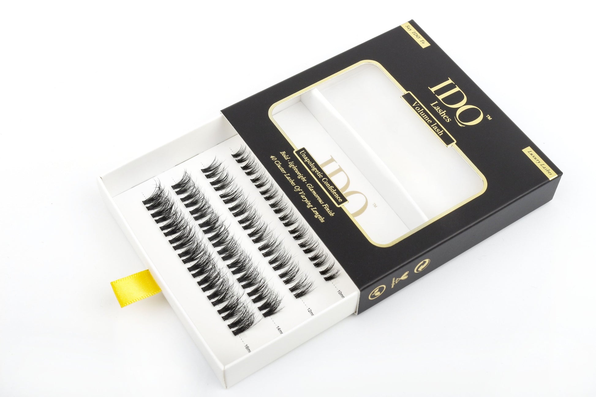 IDO eyelash packaging on a white background