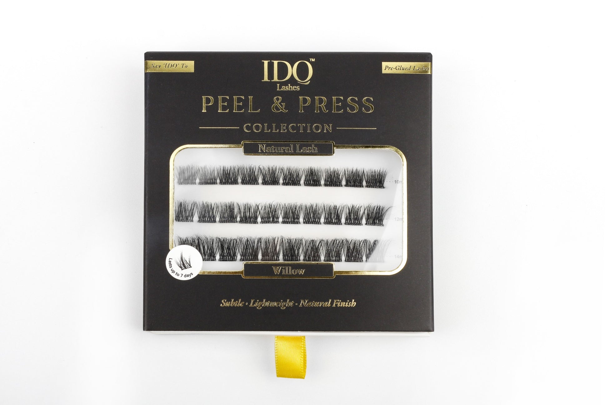 IDO Peel & Press eyelash packaging on a white background